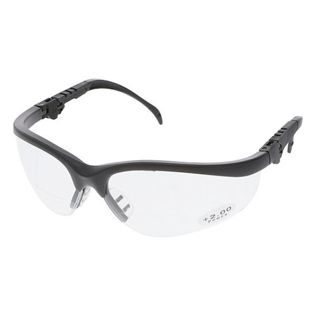 KD3, Reader Safety Glasses, Anti-Scratch, Clear Lens, Half-Frame
