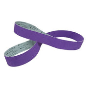 Sanding Belt, Coated, Ceramic, 60 Grit, Not Applicable, 1184F, Purple