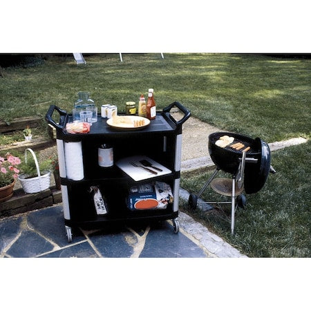 UTILITY CART WITH ENCLOSED END PANELS ON