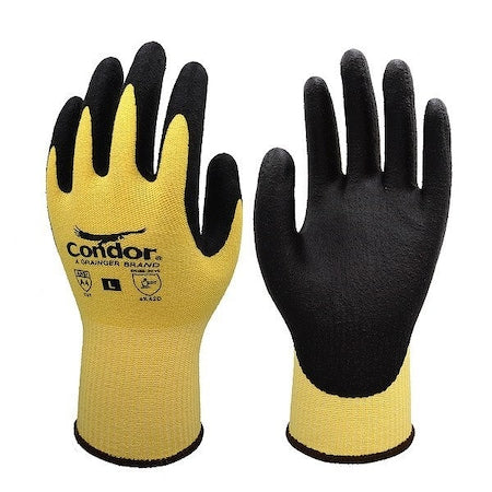 Coated Cut-Resistant Gloves, Cut Level A4 ,Nitrile ,Foam ,L 1 PR