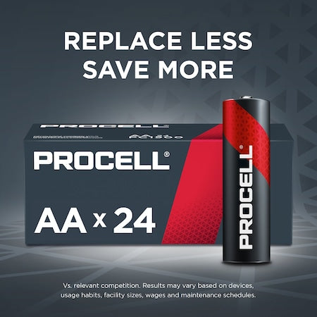 Procell Constant AA Alkaline Battery, 1.5V DC, PK24