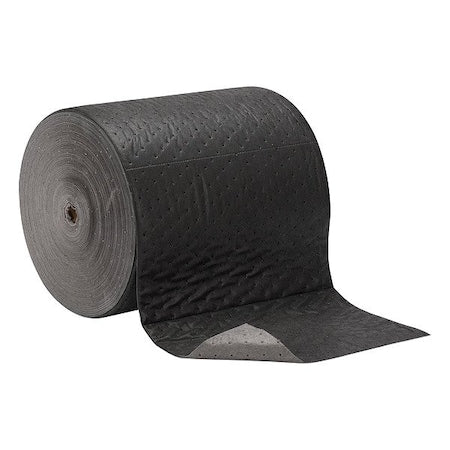 Sorbent Roll, 17 3/8 gal, Universal, Black/Gray, Polypropylene
