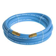 1/2" x 15' Blue EPDM Rubber Air Hose, 300 PSI, 1/2" MNPT x FNPSM