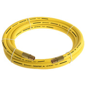 3/8" x 25' Yellow EPDM Rubber Air Hose, 300 PSI, 1/4" MNPT x MNPT