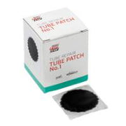 Tube Patches, round black feather edge