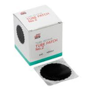 Tube Patches, round black feather edge