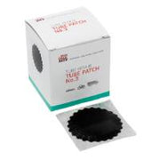 Tube Patches, round black feather edge
