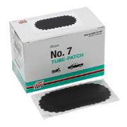 Tube Patches, oval black feather edge