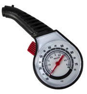 PLASTIC DIAL TIRE GAUGE 10-75 PSI