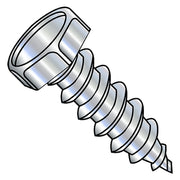 Sheet Metal Screw, #14-10 x 2-1/2 in, Zinc Plated Steel Flange Hex Head External Hex Drive, 800 PK