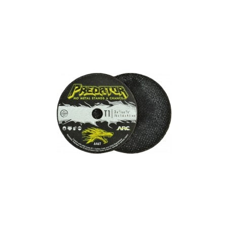 Arc Abrasives 3" x 1/16" x 3/8" Type 1 A46T Cut-Off Wheel — Pack of 50