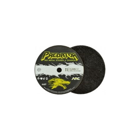 Arc Abrasives 4" x .04" x 1/4" Type 1 A60T Performance Coated Cut-Off Wheel — Pack of 50