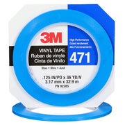 Vinyl Tape 471, Red,1/4"x36 Yd, PK144