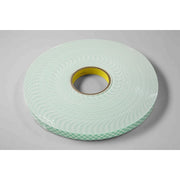 Double-Sided Foam Tape, 3/4 in W, 5 yd L, 1/16 in, Polyurethane Foam, Double-Sided, 12 PK