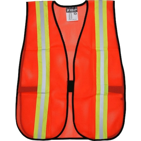 Vest,OR,Polyester Mesh,2" Stripes