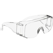 Tour-Guard V, Safety Glasses, Anti-Fog, Clear Lens, Clear Frame, Frameless, 100 PK