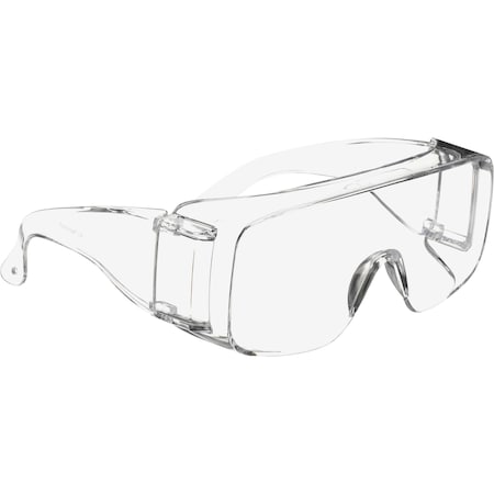 Tour-Guard V, Safety Glasses, Anti-Fog, Clear Lens, Clear Frame, Frameless, 100 PK