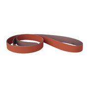 Sanding Belt, 3 in W, 132 in L, Ceramic Aluminum Oxide, P120 Grit, Orange