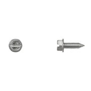 Zinc Fin License Plate Screws 6-1.00x20mm 10mm Hx/W/Hd Slot PK50
