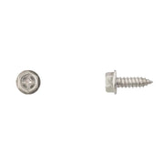 Zinc License Plate Screws 14x3/4"10mm Hx Wash Hd Phil. PK50