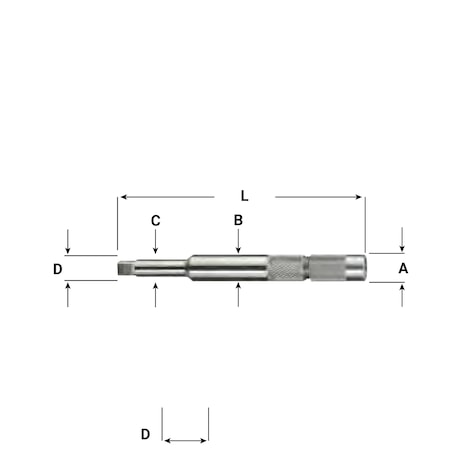 Tap Extension,Material HSS,5" L