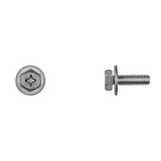 SS License Plate Screws 6-1.00X20mm Phil Hex Head PK100