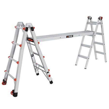 Adj. Aluminum 2-Person Plank,73 in L
