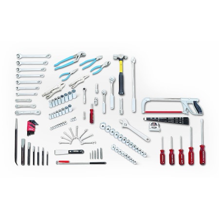 Set 120 Pc Gen Serv Set 1/4" 3/8" and 1/