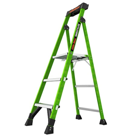 5 ft Fiberglass Platform Stepladder, 300 lb Capacity