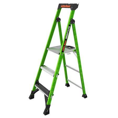 5 ft Fiberglass Platform Stepladder, 375 lb Capacity