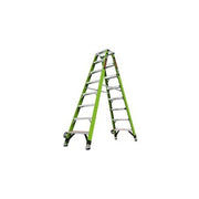 Step Ladder, 7 Steps, 8 ft Overall Height, Green