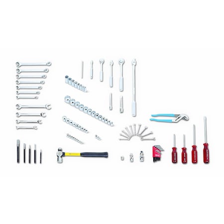 Set 98 Pc Basic Serv Set 1/4" 3/8" and 1
