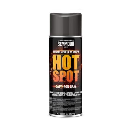 Paint Cast Iron Gray Hi-Heat,12oz.