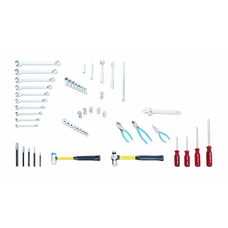 Set 54 Pc SAE Apprentice Set 3/8" Dr 21