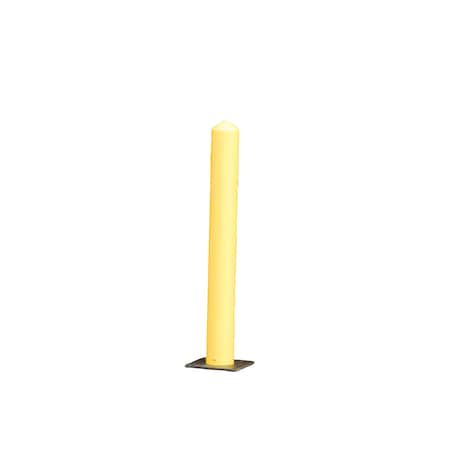 Bollard, 5, Polyethylene, Yellow