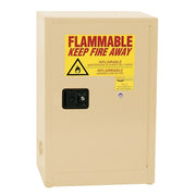 Flammable Safety Storage Cabinet, 12 gal, 1 Shelves, Steel, 23 1/4 in W x 35 in H x 18 in D, Beige