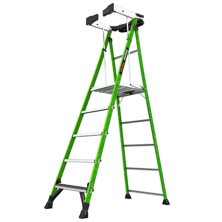 5 ft Fiberglass Platform Stepladder, 375 lb Capacity