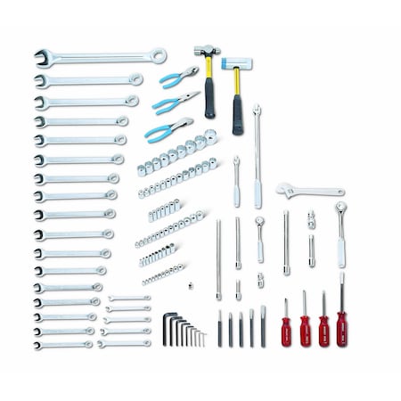 Set 123 Pc Metric Serv Set 1/4", 3/8" an