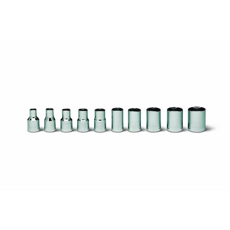 SET 1/4" Drive 10 Piece Set - 6 Point St
