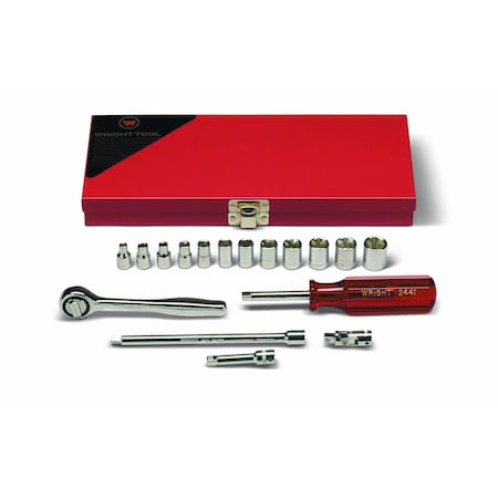 1/4" Drive Metric, 17 pcs