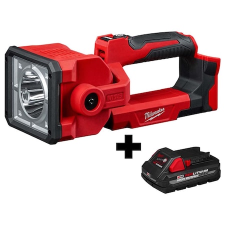 M18 Search Light with M18 REDLITHIUM HIGH OUTPUT CP3.0 Battery