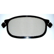 Mesh Face Shield, Black Visor, Steel Mesh
