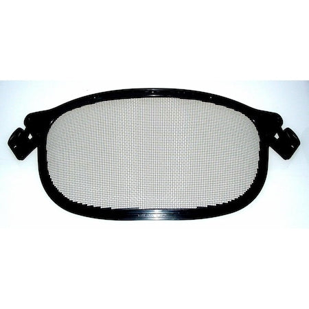 Mesh Face Shield, Black Visor, Steel Mesh