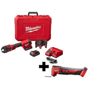 M18 Cordless Multi-Tool + M18 Short Throw Press Tool Kit w/ PEX Crimp Jaws