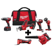 Cordless 4-Tool Kit,Multi-Tool,Blower