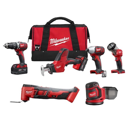 M18 Cordless LITHIUM-ION 4-Tool Combo Kit + M18 Cordless Multi-Tool + M18 Random Orbit Sander