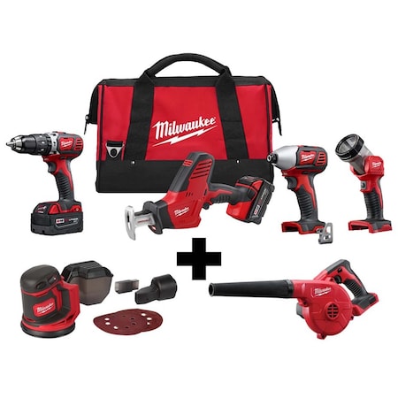 Cordless Combo Kit,Orbital,Blower