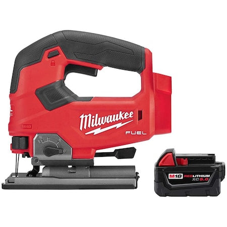 M18 FUEL D-Handle Jig Saw + M18 REDLITHIUM XC5.0 Battery
