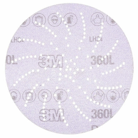 Hkit Cn SAnding Dsc 360L,20822,3in, PK500, 3" Diameter, Multi-Hole, Aluminum Oxide, P240 Grit