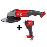 M18 FUEL 3/8" Compact Impact Wrench w/ Friction Ring + M18 FUEL 7" / 9" Large Angle Grinder